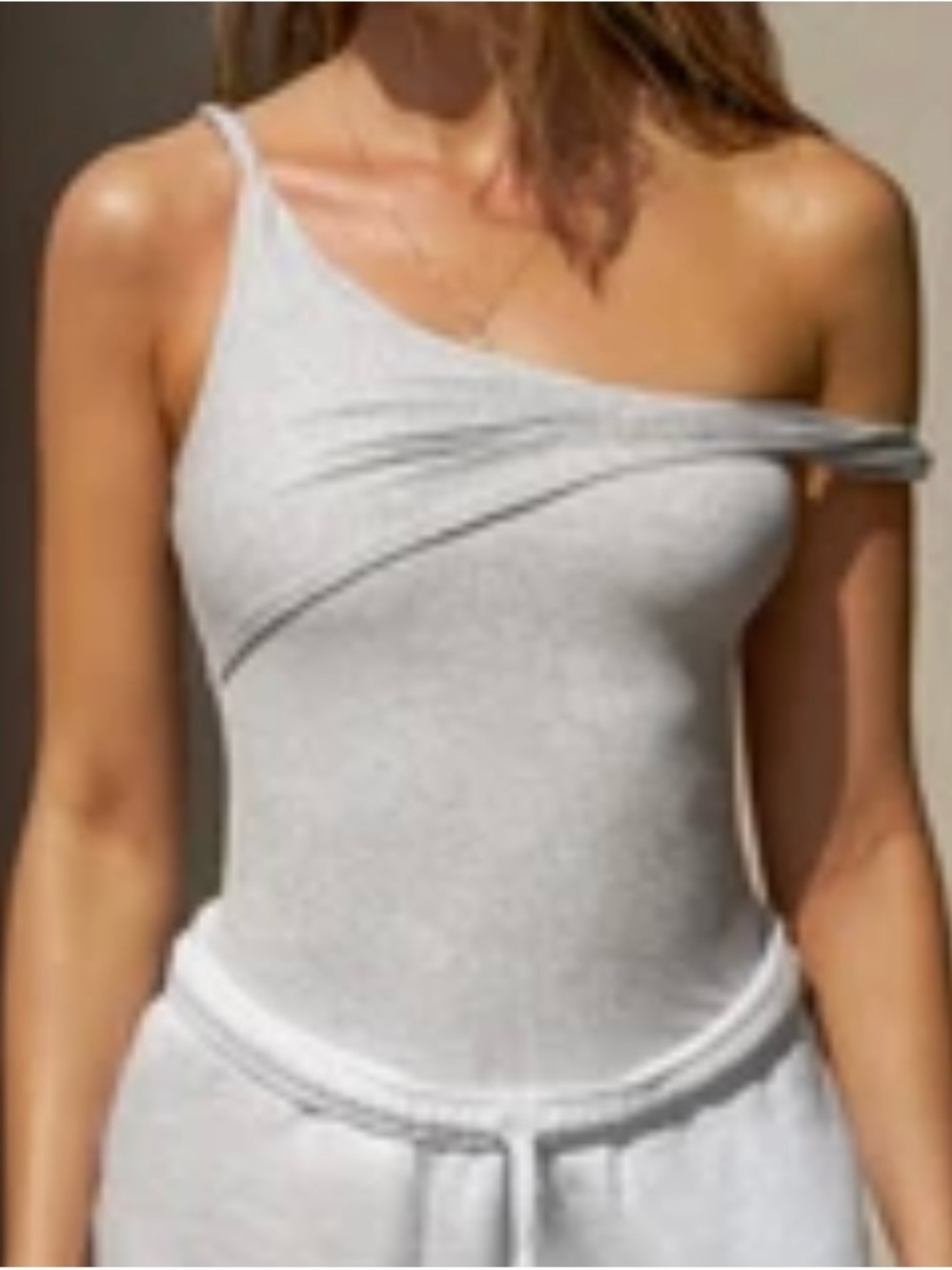 JOAH BROWN -brand new with tag! twist tank top off shoulder